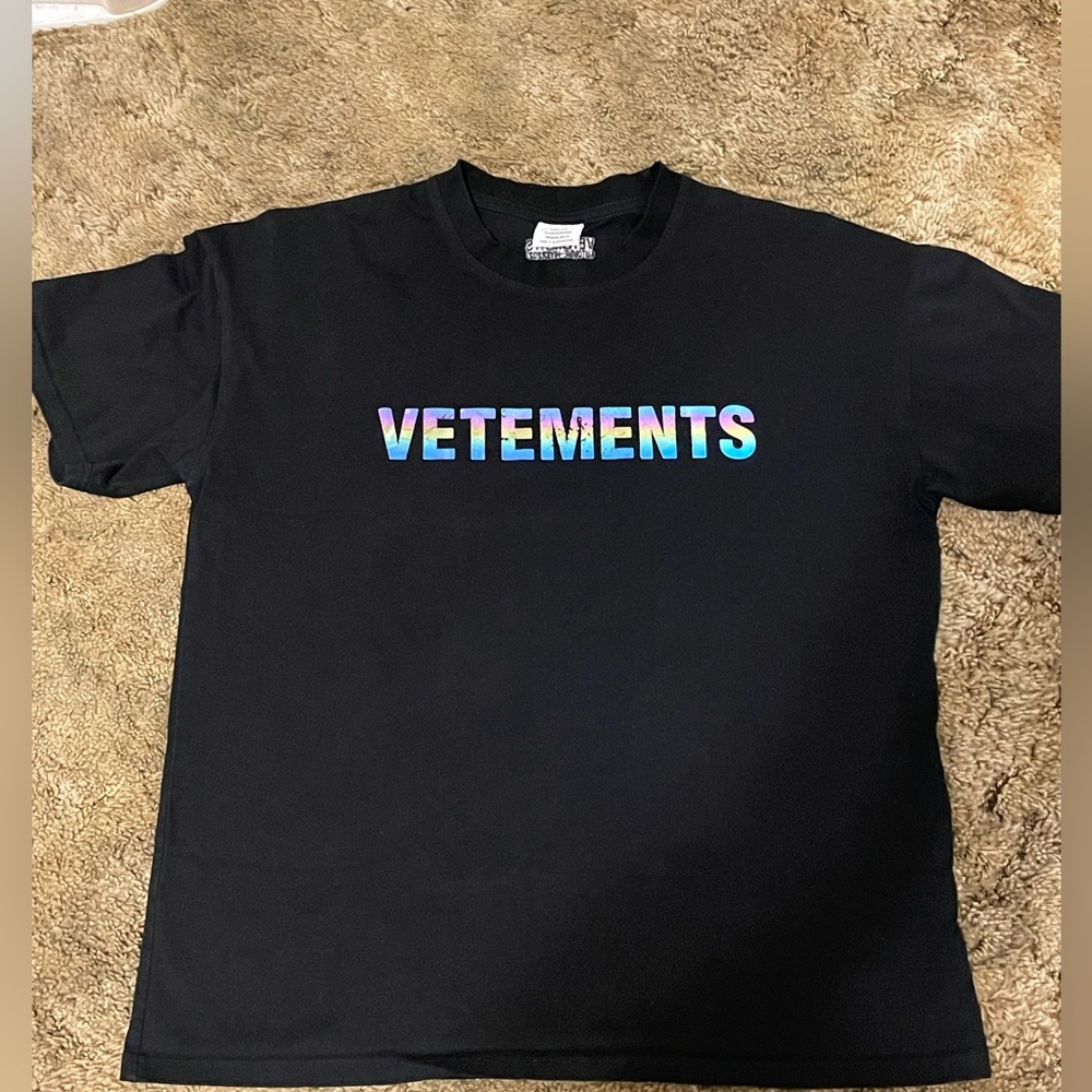 Vetements rainbow reflective tee